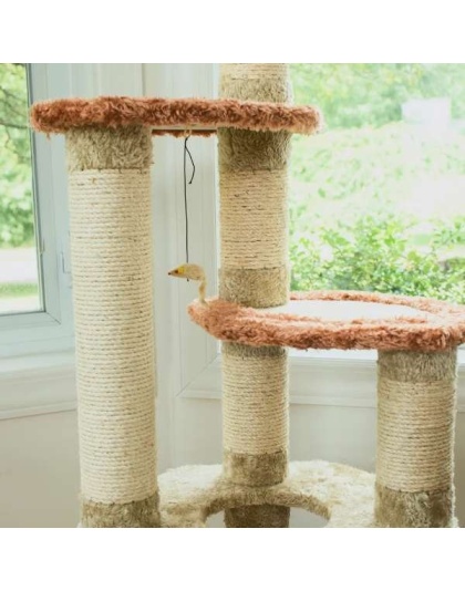 Armarkat Cat Climber, Real Wood Cat Junggle W Sisal Carpet