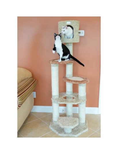 Armarkat Cat Climber, Real Wood Cat Junggle W Sisal Carpet