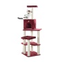 Burgundy - Armarkat Cat Tower Real Wood Cat Condo House 69"