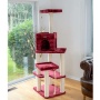 Burgundy - Armarkat Cat Tower Real Wood Cat Condo House 69"
