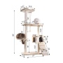 Armarkat Natural Sisal Scratching Cat Tree 58 Height BGE