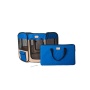Armarkat Portable Pet Playpen In Blue and Beige Combo