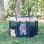 Armarkat PP003BGE-M Portable Pet Playpen In Bk and Bge Combo