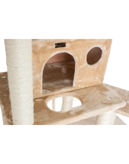 Armarkat Real Wood 72" Beige Cat Tree SratchIng Post A7202