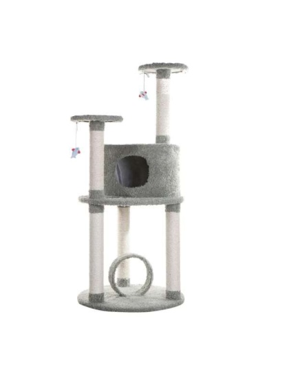 Armarkat Real Wood Cat Condo, Sisal Covered Scratcher