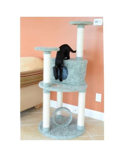 Armarkat Real Wood Cat Condo, Sisal Covered Scratcher