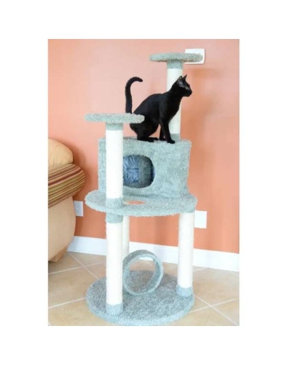 Armarkat Real Wood Cat Condo, Sisal Covered Scratcher