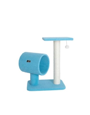 Armarkat Sky Blue 25" Cat Tree, Real Wood Scratcher for Cats