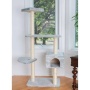GleePet 57-Inch Cat Tree Real Wood Climbing Perch Gray
