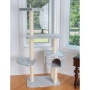 GleePet 57-Inch Cat Tree Real Wood Climbing Perch Gray