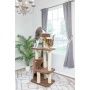 Real Wood 3-Level Carpeted Cat Tree Condo, Kitten Climber