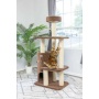 Real Wood 3-Level Carpeted Cat Tree Condo, Kitten Climber