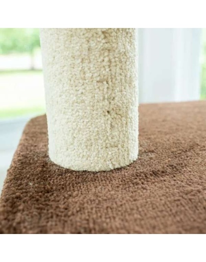 Real Wood 3-Level Carpeted Cat Tree Condo  Kitten Play House