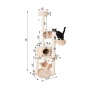 Real Wood 72" H Pet Cat Tower W Lounge Basket, Perch, A7204