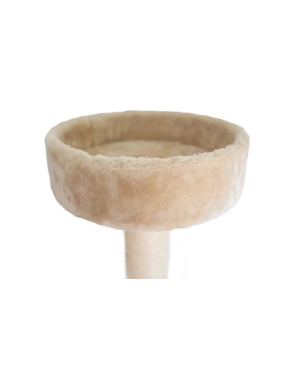 Real Wood 72" H Pet Cat Tower W Lounge Basket, Perch, A7204
