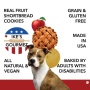 Ike's Gourmet Apple Pie Dog Treat Cookies - Real Fruit Shortbread Cookies Vegan and All-Natural Grain and Gluten Free Made in USA - 8 oz. Resealable & Reusable Standing Pouch with Interior Zipper
