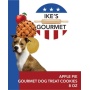 Ike's Gourmet Apple Pie Dog Treat Cookies - Real Fruit Shortbread Cookies Vegan and All-Natural Grain and Gluten Free Made in USA - 8 oz. Resealable & Reusable Standing Pouch with Interior Zipper