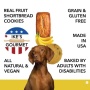 Ike's Gourmet Banana Bread Dog Treat Cookies - Real Fruit Shortbread Cookies Vegan and All-Natural Grain and Gluten Free Made in USA - 8 oz. Resealable & Reusable Standing Pouch with Interior Zipper