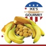 Ike's Gourmet Banana Bread Dog Treat Cookies - Real Fruit Shortbread Cookies Vegan and All-Natural Grain and Gluten Free Made in USA - 8 oz. Resealable & Reusable Standing Pouch with Interior Zipper