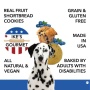 Ike's Gourmet Blueberry Muffin Dog Treat Cookies - Real Fruit Shortbread Cookies Vegan and All-Natural Grain and Gluten Free Made in USA - 8 oz. Resealable & Reusable Standing Pouch with Interior Zipper