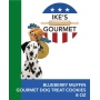 Ike's Gourmet Blueberry Muffin Dog Treat Cookies - Real Fruit Shortbread Cookies Vegan and All-Natural Grain and Gluten Free Made in USA - 8 oz. Resealable & Reusable Standing Pouch with Interior Zipper