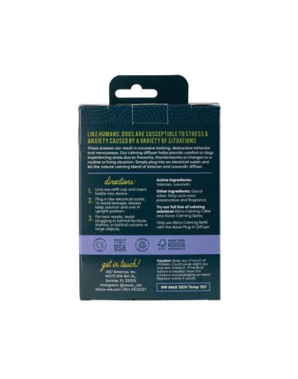 ALZOO Plant-Based Calming Diffuser Plug-in Kit for Dog