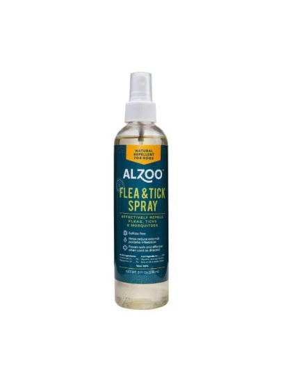 ALZOO Plant-Based Flea and Tick Repellent Spray for Dogs, 8oz