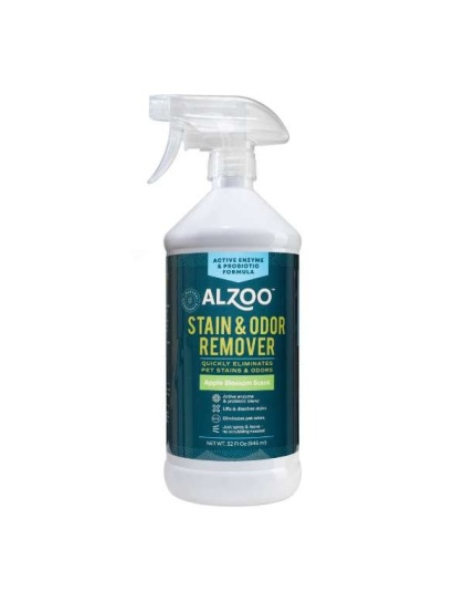 ALZOO Enzymatic Stain & Odor Remover Apple Blossom, 16oz - 16oz Apple Blossom