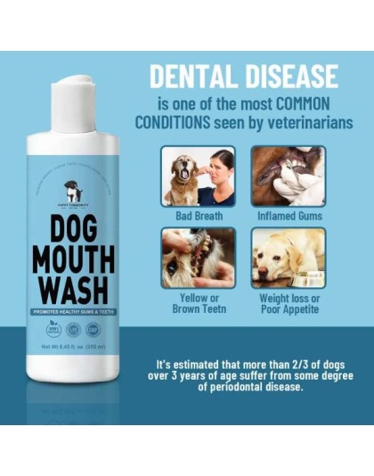 Dog Mouthwash by Puppy Community - 8 Ounce