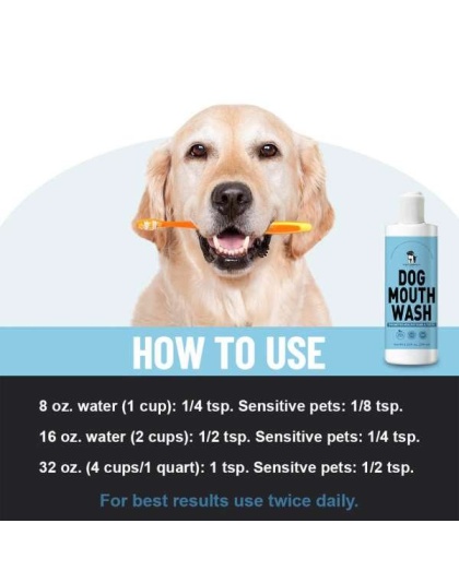 Dog Mouthwash by Puppy Community - 8 Ounce