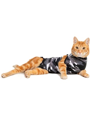 BLACK CAMO - SUITICAL Cat Recovery Suits - 2XS