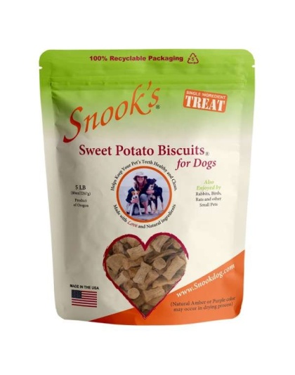 Sweet Potato Dog Biscuits - Small, biscuit-size pieces - 4oz