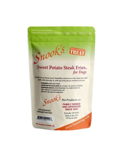 Sweet Potato Dog Steak Fries - Steak Fry shaped pieces - 5lb