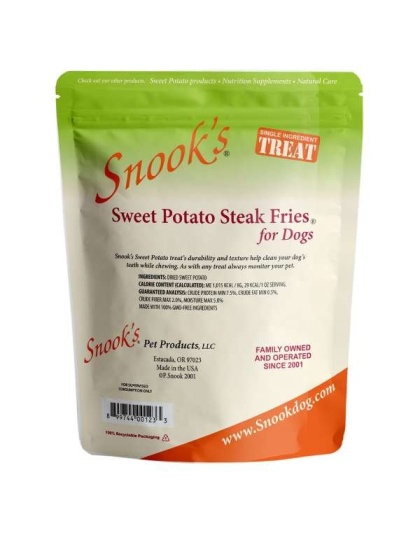 Sweet Potato Dog Steak Fries - Steak Fry shaped pieces - 5lb