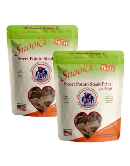 Sweet Potato Dog Steak Fries - Steak Fry shaped pieces - 5lb