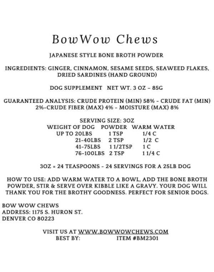 Japanese Style Bone Broth Powder