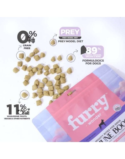 Immune Boost Freeze-Fried Raw Turkey&Chicken Recipe for Dogs - 8oz