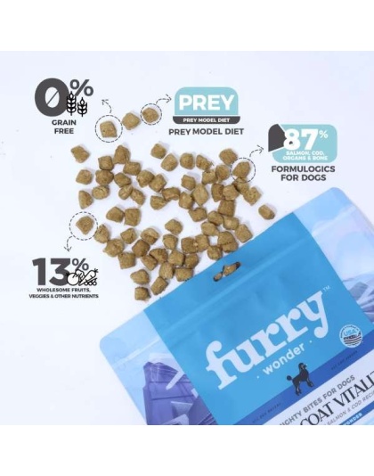 Skin&Coat Vitalize Freeze-Dried Raw Salmon&Cod Recipe for Dogs - 8oz