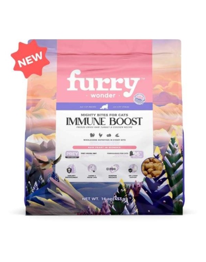 Immune Boost freeze-dried Raw Turkey&Chicken Recipe for Cats - 16oz
