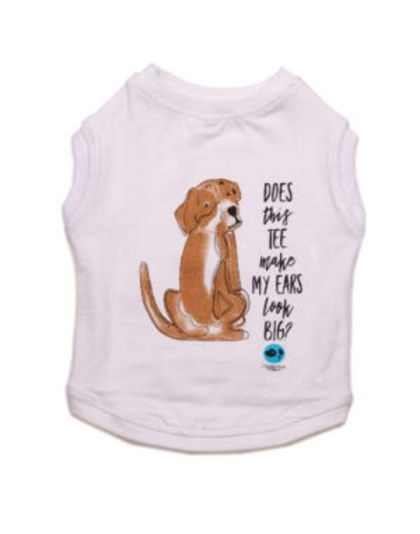 White - Does This Make My Ears Look Big Tee - Medium