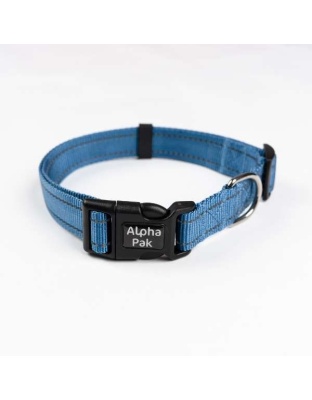 Jazz Blue  - Appalachian Jazz Blue Dog Collar - Small 5/8in wide by 8