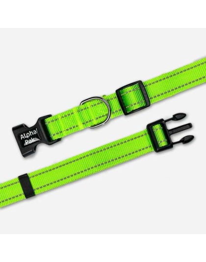 Kiwi Green  - Appalachian Kiwi Green Dog Collar - Small 5/8in wide by 8