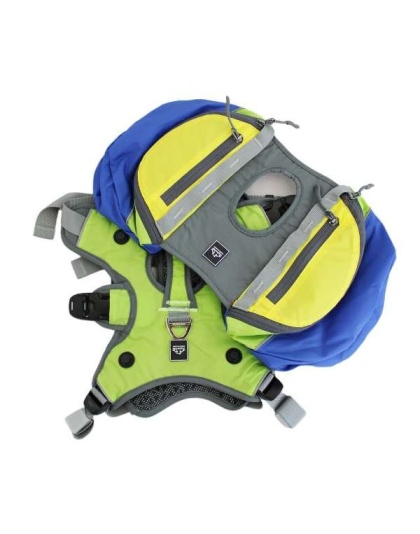 RAIN FOREST - Adventurer 2-piece Dog Pack With EZ Latch  Harness - Extra Large