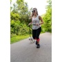 Cascades Graphite Stretchable Runner Dog Leash - 7 to 11 feet when stretched.