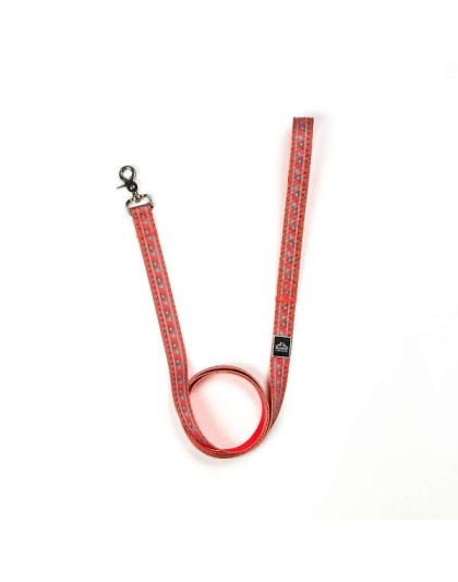 Natchez Pattern Flat Dog Leash - Small 5/8in. wide by 6ft. long