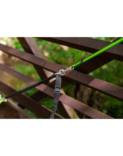 Teton Dark Gray Elastic Dog Leash Coupler - 20 to 30 inches when stretched