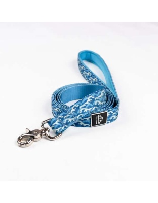 Tidal Pattern Flat Dog Leash - Small 5/8in. wide by 6ft. long