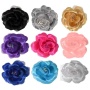 Silver - FL2001 | Pearl Rose Dog Pet Bow|Pets Ribbons