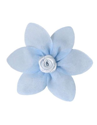 Blue - FL2004 | Petal Flower Dog Bow with Velcro|Pets Ribbons