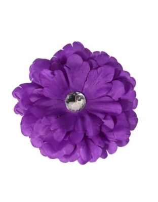 Purple - FL2002 | Daisy Flower Dog/ Cat Bow on Velcro Collar Attachment|Pets Ribbons